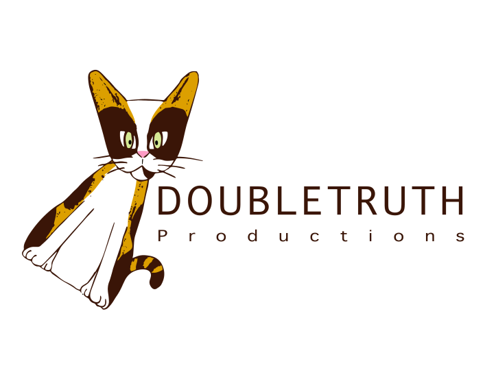 Doubletruth Productions-cat logo-with-text